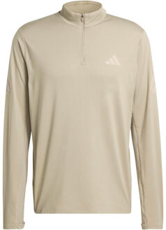 adidas adi365 Zip  Hardloopshirt Heren-kaki - S,M,L,XL,XXL