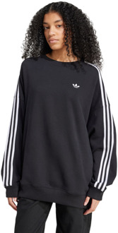 adidas Adicolor 3-stripes Adilenium Sweatshirt Sweatshirts Dames - Zwart - Maat 34 - Mesh/Synthetisch Black