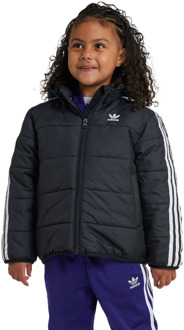adidas Adicolor 3-stripes Jassen Peuter - Zwart - Maat 111 - 116 CM - Poly Woven Black