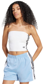 adidas Adicolor 3-stripes Tube Top T-shirts Dames - Wit - Maat 42 - Poly Mesh White