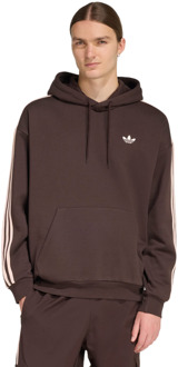 adidas Adicolor Classics 3-stripes Hoodie Hoodies Heren - Bruin - Maat S - Katoen Jersey Brown