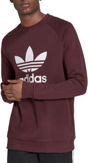 adidas Adicolor Classics Trefoil Sweater Heren donkerrood - wit - L