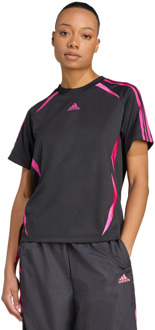 adidas Adicolor Teamgeist Loose T-shirt T-shirts Dames - Zwart - Maat 34 - Poly Mesh Black