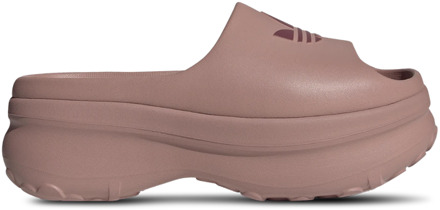 adidas Adifom Slippers en Sandalen Dames - Bruin - Maat 43 1/3 - Mesh/Synthetisch Brown