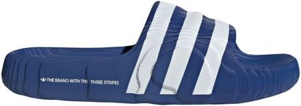 adidas Adilette 22 Badslippers Heren blauw - wit - 40 1/2