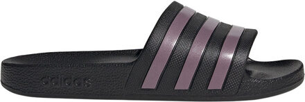 adidas Adilette Aqua - Badslippers met Paarse 3-Stripes Zwart - 37