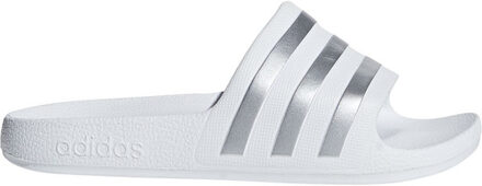 adidas adilette Aqua kinderen - Wit / Zilver - maat 39 1/3