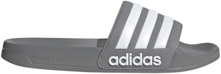 adidas Adilette Badslippers Heren grijs - wit - 39
