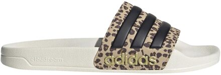 adidas Adilette Badslippers Senior bruin - zwart - wit - 47