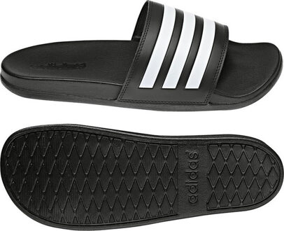 adidas Adilette Comfort Slippers zwart - wit - 40 1/2