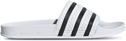 adidas Adilette Heren Slippers - White/Core Black/White - Maat 36 2/3