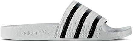 adidas Adilette Heren Slippers - White/Core Black/White - Maat 40.5