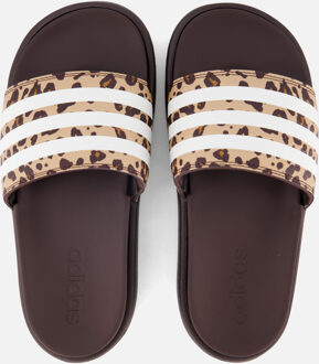 adidas Adilette Platvorm Leopard Slippers bruin - 38,40.5,39