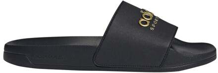 adidas Adilette Shower Badslippers Heren-Zwart,Goud - 44 2/3,46,47 1/3