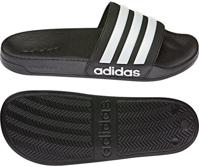 adidas Adilette Shower badslippers jr+sr Zwart - 38