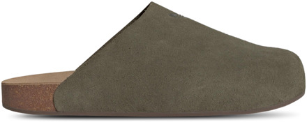 adidas Adimule Slippers en Sandalen Heren - Groen - Maat 44 2/3 - Leer Green