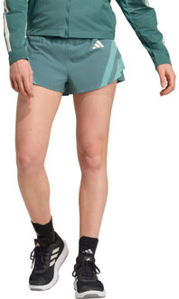 adidas Adizero 3'' Short Dames donkergroen - M