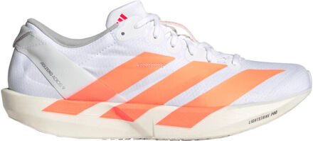adidas adizero Adios 9 Wedstrijdschoen Dames-wit, oranje - 38 2/3