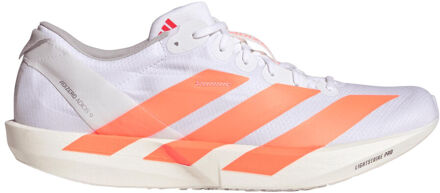 adidas adizero Adios 9 Wedstrijdschoen Heren-wit, rood - 41 1/3,42,42 2/3,43 1/3,44,44 2/3,45 1/3,46,46 2/3,47 1/3