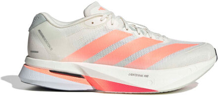 adidas Adizero Boston 13 Heren wit/oranje - 49 1/3