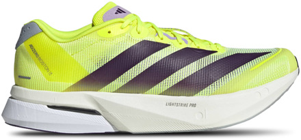 adidas Adizero Boston 13 Sneakers Heren - Geel - Maat 40 2/3 - Mesh/Synthetisch Yellow
