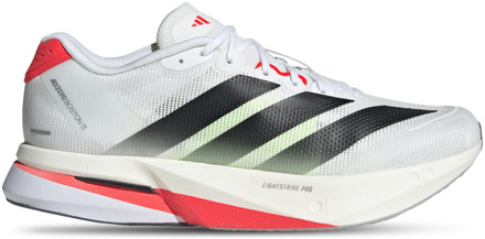 adidas Adizero Boston 13 Sneakers Heren - Wit - Maat 40 2/3 - Mesh/Synthetisch White