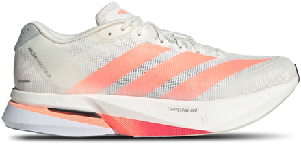 adidas Adizero Boston 13 Sneakers Heren - Wit - Maat 46 2/3 - Mesh/Synthetisch White