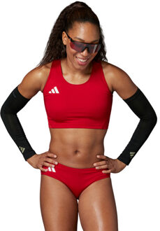 adidas Adizero Crop Top Brief Set Dames rood