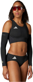 adidas Adizero Crop Top Brief Set Dames zwart/zwart