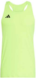 adidas adizero Essential Hardloopshirt Heren-neongeel - XL