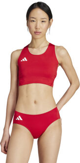 adidas Adizero Essentials Crop Top Dames rood - L