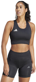 adidas Adizero Essentials Crop Top Dames zwart/zwart - L