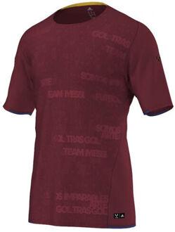 adidas AdiZero F50 Messi TRG Heren Burgundy T-Shirt - maat M Bourgogne
