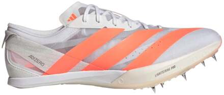 adidas Adizero Finesse Spikes Unisex-wit, rood - 40