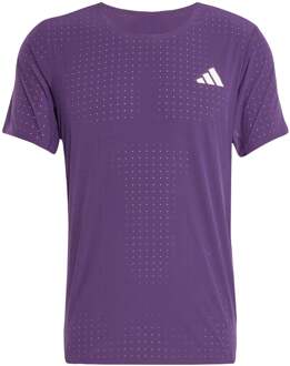 adidas adizero  Hardloopshirt Heren-paars lila - M