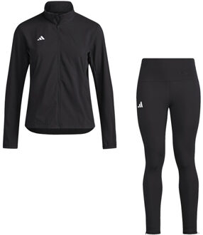 adidas Adizero Jack Set Legging Set Dames zwart