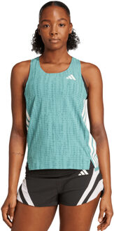 adidas Adizero Singlet Dames donkergroen - L