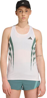adidas Adizero Singlet Dames wit - M