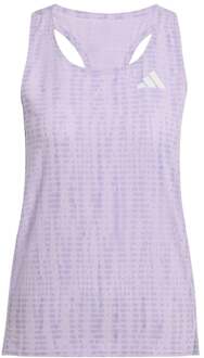 adidas Adizero Singlet Hardloopshirt Dames-Mauve,Mauve - XS