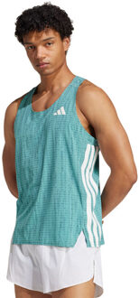 adidas Adizero Singlet Heren donkergroen - L