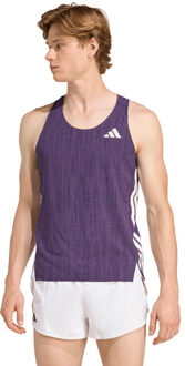 adidas Adizero Singlet Heren paars - L