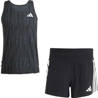 adidas Adizero Singlet Short 5'' Set Heren zwart