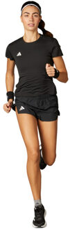 adidas Adizero T-Shirt Short Set Dames zwart