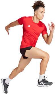 adidas Adizero T-Shirt Short Set Heren bordeaux