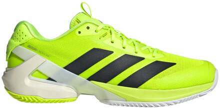 adidas Adizero Ubersonic 5 Tennisschoenen Heren-Limoen,Zwart - 44 2/3