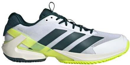 adidas Adizero Ubersonic 5 Tennisschoenen Heren-Wit,Donkergroen - 40,40 2/3,42,42 2/3,43 1/3,44,44 2/3,45 1/3,46,46 2/3,47 1/3,48,48 2/3