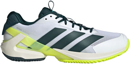 adidas Adizero Ubersonic 5 Tennisschoenen Heren-Wit,Donkergroen - 40,40 2/3,42,42 2/3,43 1/3,44,44 2/3,45 1/3,46,46 2/3,48