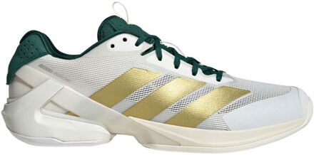 adidas Adizero Ubersonic 5 Tennisschoenen Heren-Wit,Goud - 47 1/3
