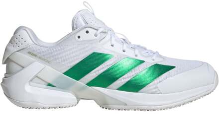 adidas adizero Ubersonic 5 Tennisschoenen Heren-wit, groen - 48 2/3,49 1/3