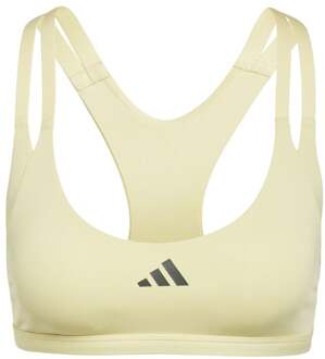 adidas Aeroimpact Luxe Training Light-Support Sport-bh Dames-Geel - MC-D